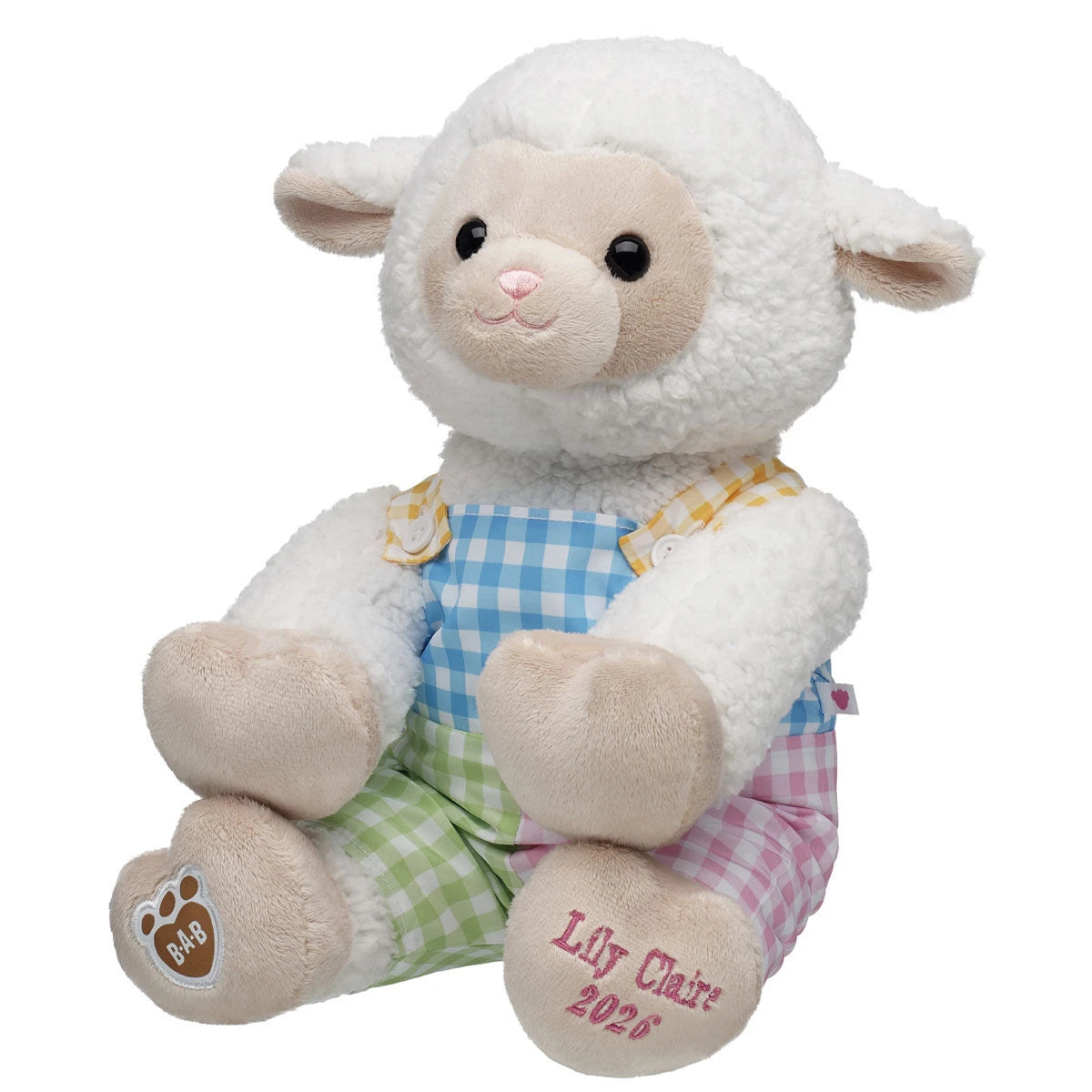 Embroidered Lamb Stuffed Animal Spring Gift Set Easter BAB - US 4176
