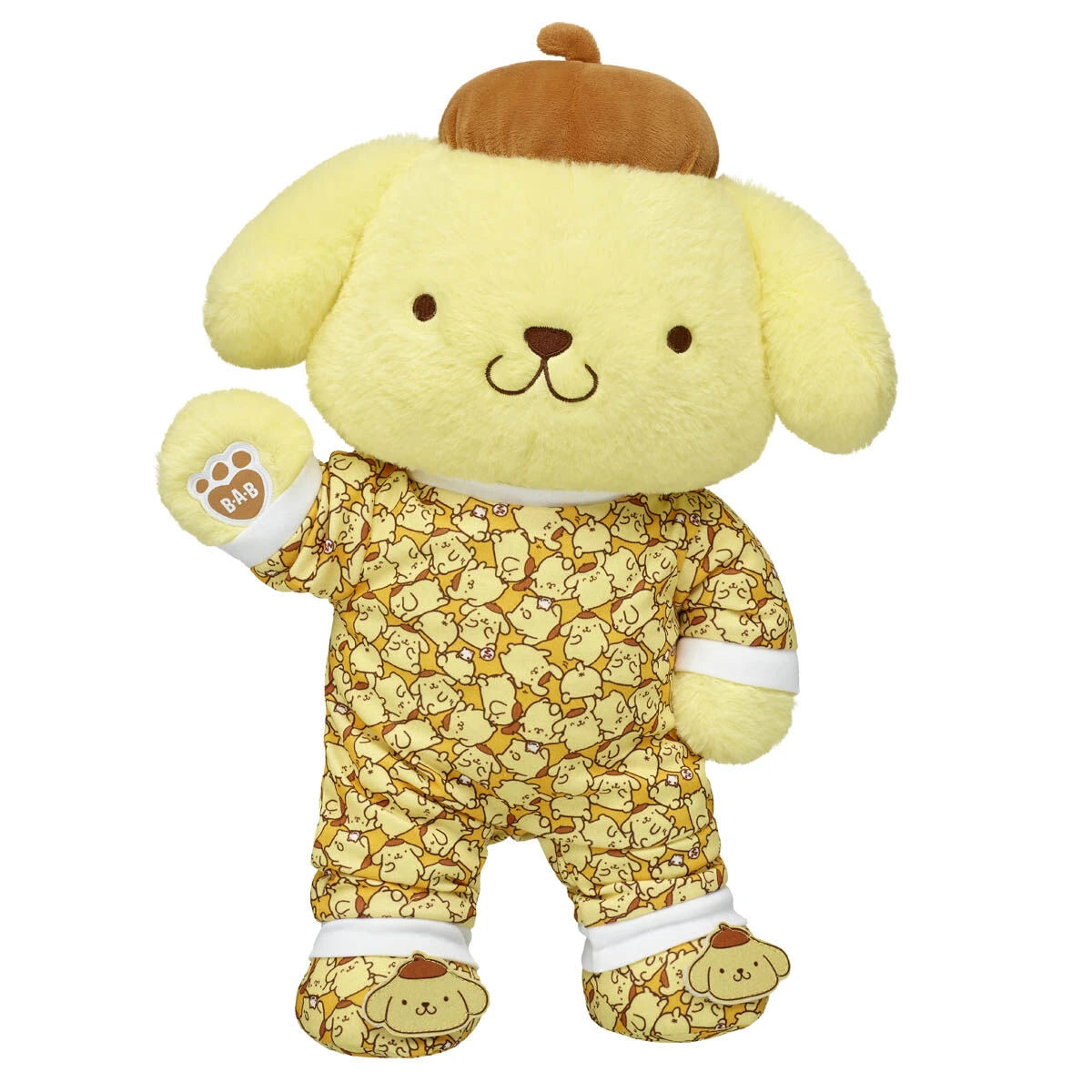 Sanrio Hello Kitty and Friends® Pompompurin™ Stuffed Animal Gift Set with Sleeper and Slippers | Build-A-Bear® - US 9716