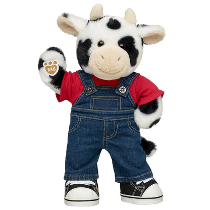 Cuddly Cow Stuffed Animal Overalls Gift Set | Build-A-Bear® - US 4238
