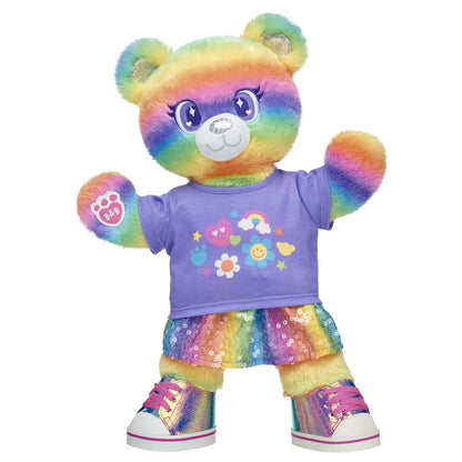 Rainbow Stripes Teddy Bear Skirt Gift Set | Build-A-Bear - US 5907
