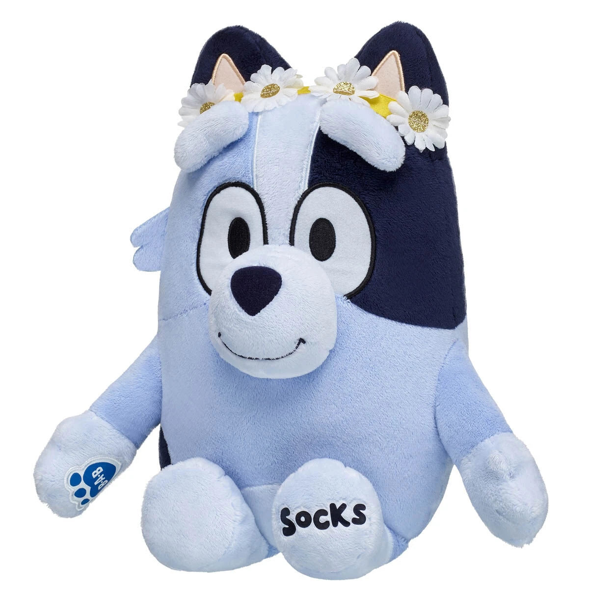 Socks Plush Puppy w/ Flower Crown | Build-A-Bear - US 8754