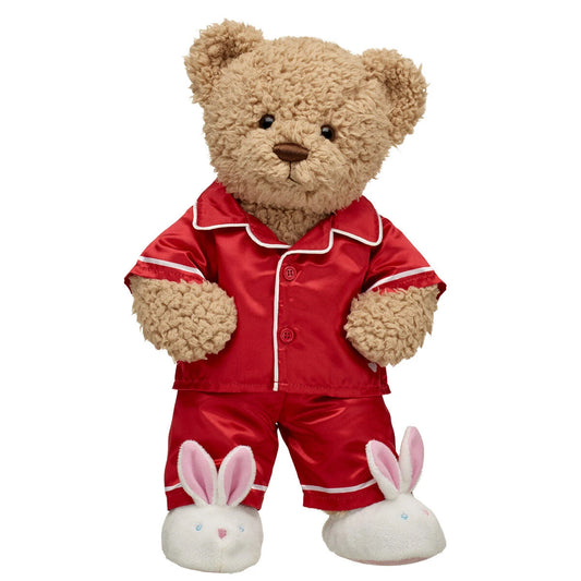 Timeless Teddy Bear Red Satin Pajama Gift Set| Build-A-Bear® - US 5113