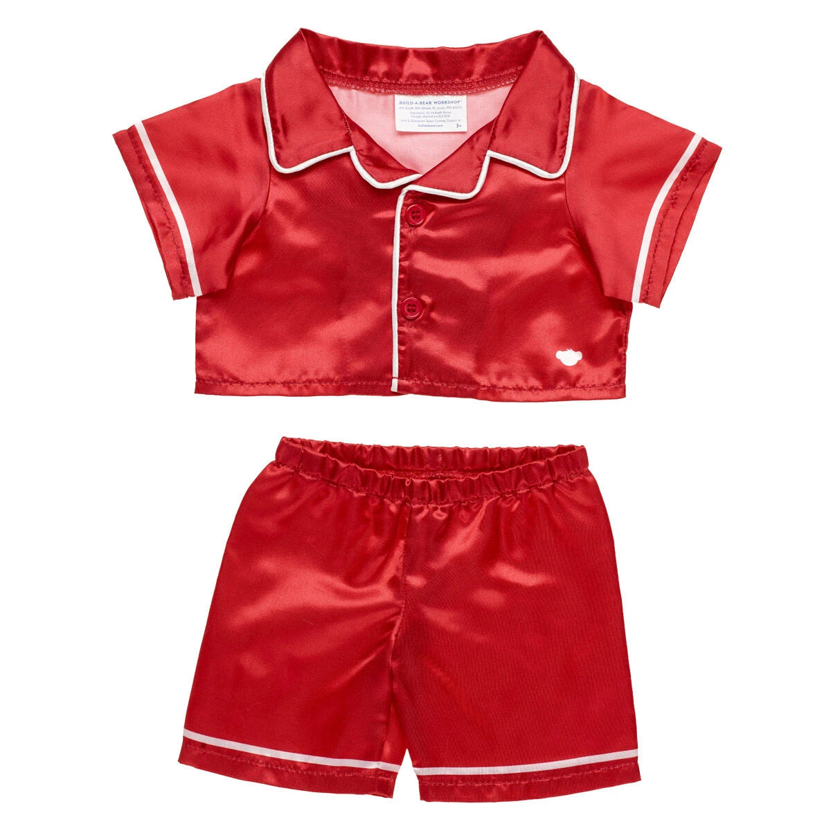 Timeless Teddy Bear Red Satin Pajama Gift Set| Build-A-Bear® - US 5893