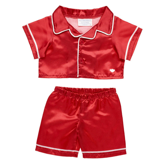Red Satin PJs Set for Plush Toys | Build-A-Bear® - US 5036