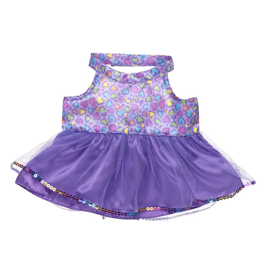 Rainbow Leopard Print Dress | Build-A-Bear - US 3215