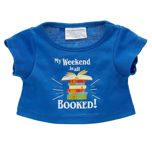 My Weekend Is All Booked T-Shirt for Stuffed Animals | Build-A-Bear® - US 7596