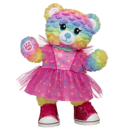 Rainbow Party Teddy Bear Star Dress Gift Set | Build-A-Bear® - US 5783