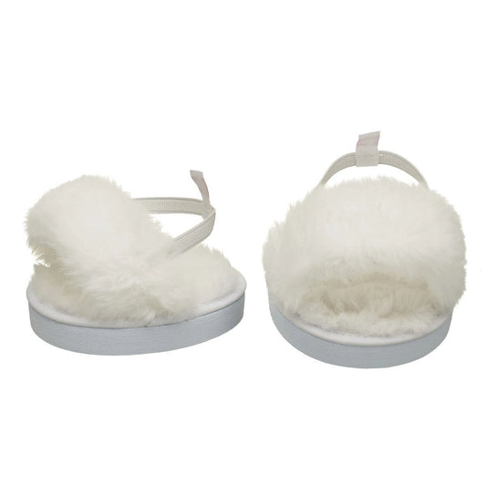 White Fuzzy Slippers for Plush Toys | Build-A-Bear® - US 6029