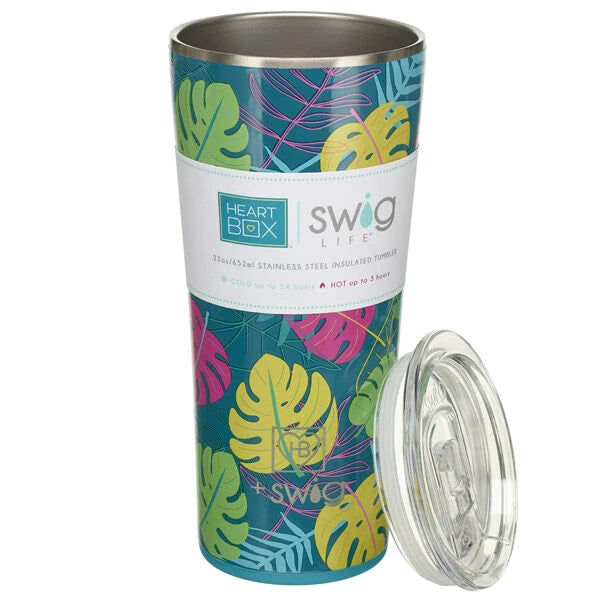 22 oz. Swig Life Palm Leaf Insulated Tumbler | Build-A-Bear® - US 7106