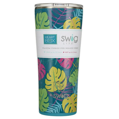 22 oz. Swig Life Palm Leaf Insulated Tumbler | Build-A-Bear® - US 7106