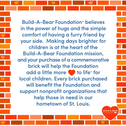 Build-A-Bear Foundation Deluxe Commemorative Brick - US 3513