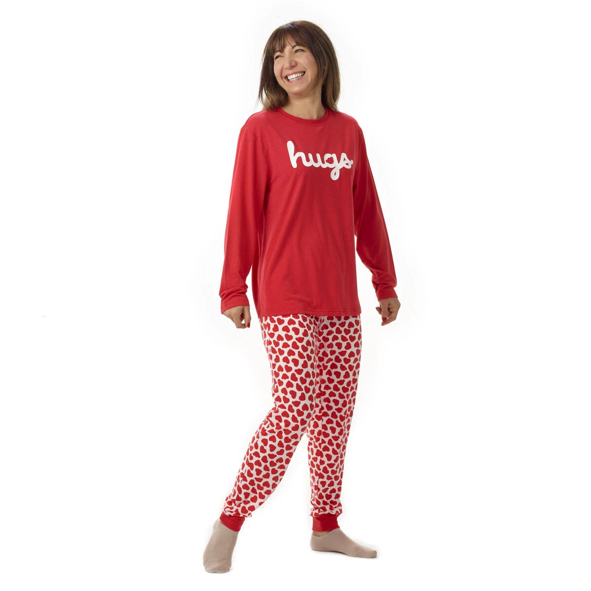 Build-A-Bear Pajama Shop™ Red Hearts PJ Pants - Adult - US 9371