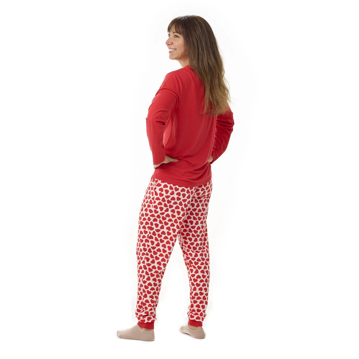 Build-A-Bear Pajama Shop™ Red Hearts PJ Pants - Adult - US 9017