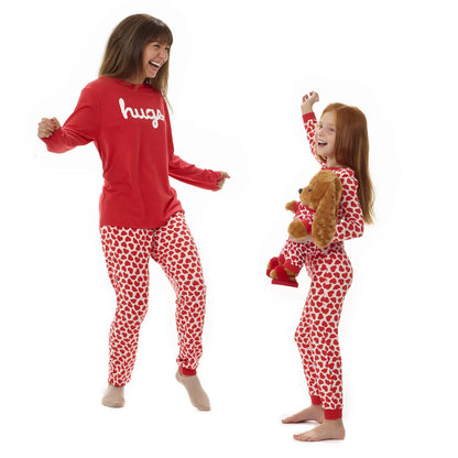 Build-A-Bear Pajama Shop™ Red Hearts PJ Pants - Adult - US 9017