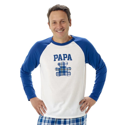 Build-A-Bear Pajama Shop™ Papa Bear Raglan Top - Adult - US 2856