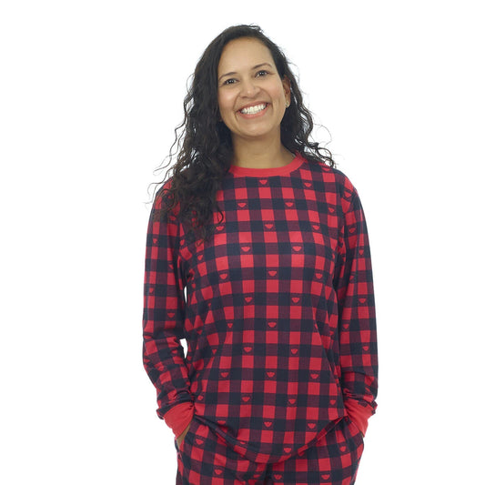Build-A-Bear Pajama Shop™ Buffalo Check Top - Adult - US 8835