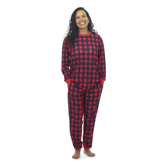 Build-A-Bear Pajama Shop™ Buffalo Check Top - Adult - US 8835