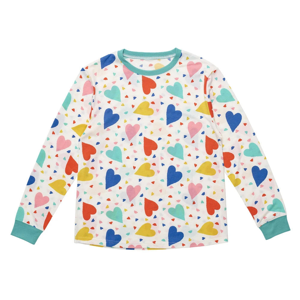 Build-A-Bear Pajama Shop™ Colorful Hearts PJ Top - Adult - US 4810