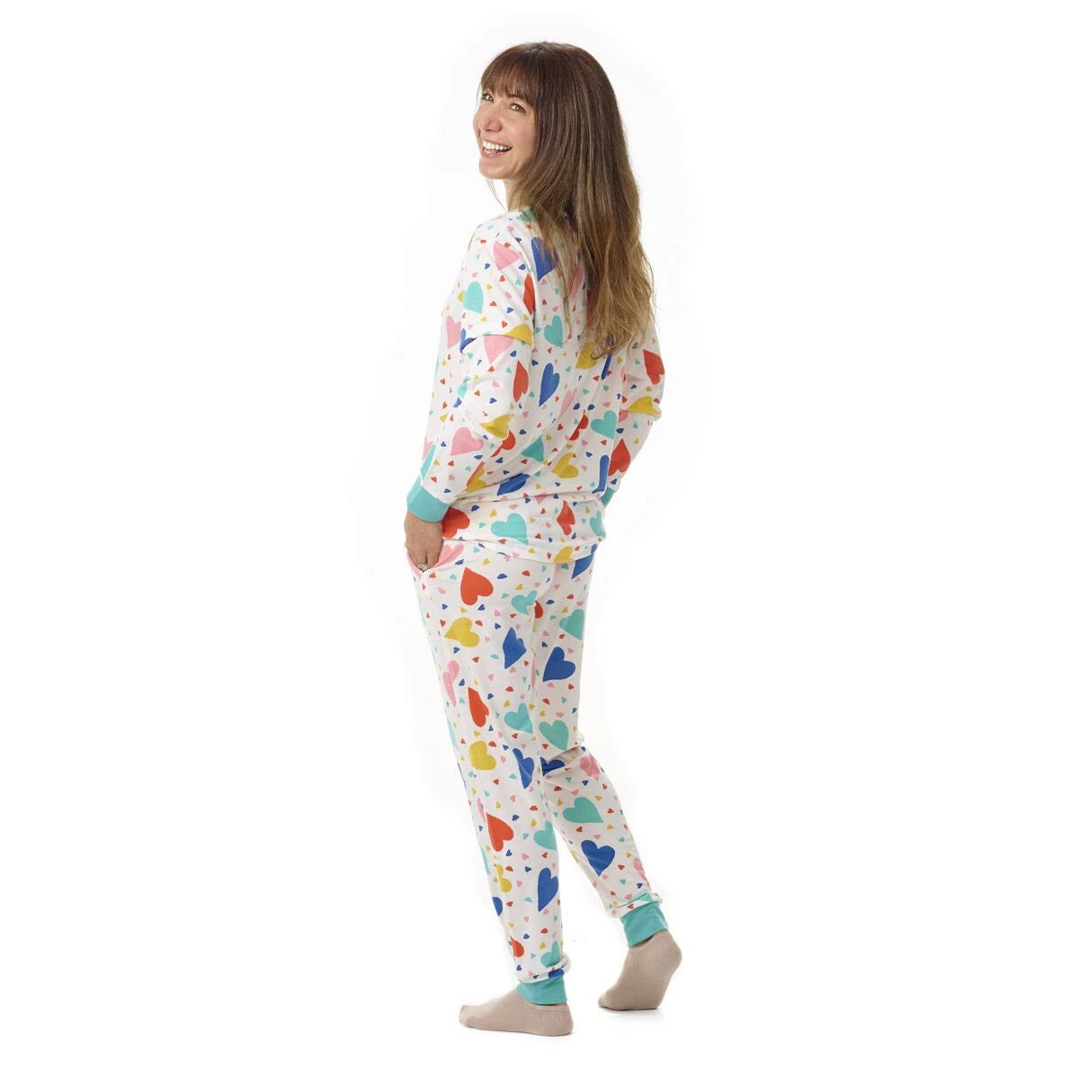 Build-A-Bear Pajama Shop™ Colorful Hearts PJ Top - Adult - US 4810