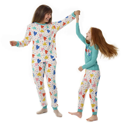 Build-A-Bear Pajama Shop™ Colorful Hearts PJ Top - Adult - US 4810