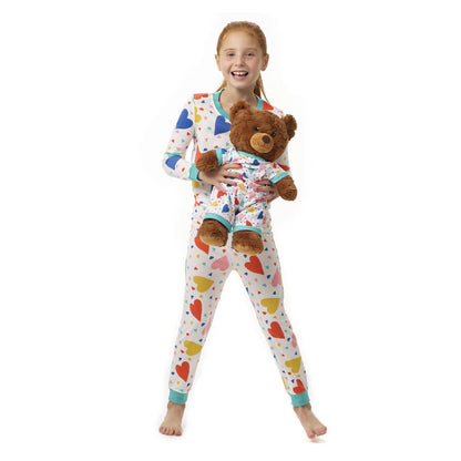 Build-A-Bear Pajama Shop™ Colorful Hearts PJ Pants - Toddler and Youth - US 5748