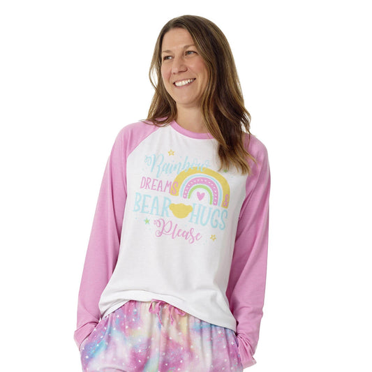 Build-A-Bear Pajama Shop™ Rainbow Dreams &amp; Bear Hugs Please PJ Top - Adult - US 8190
