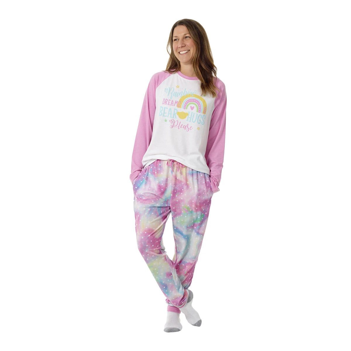 Build-A-Bear Pajama Shop™ Rainbow Dreams &amp; Bear Hugs Please PJ Top - Adult - US 5627