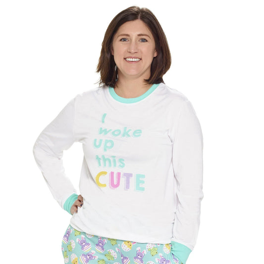 Build-A-Bear Pajama Shop™ "I Woke Up This Cute" PJ Top - Adult - US 9827