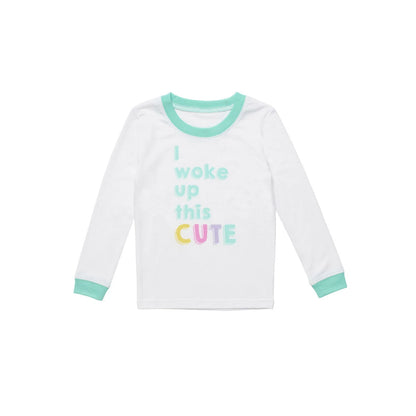 Build-A-Bear Pajama Shop™ "I Woke Up This Cute" PJ Top - Toddler and Youth - US 2406