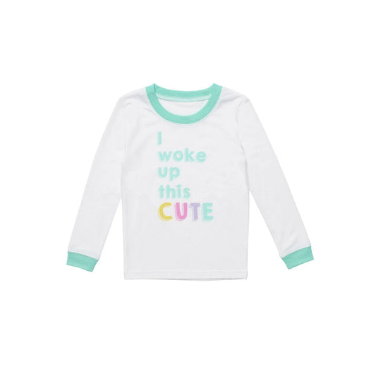 Build-A-Bear Pajama Shop™ "I Woke Up This Cute" PJ Top - Toddler and Youth - US 2406