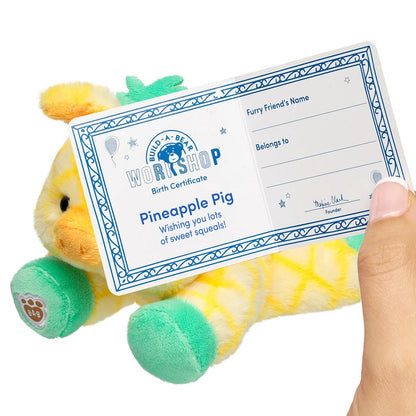 Build-A-Bear Mini Beans Pineapple Pig Stuffed Animal | BAB - US 4444
