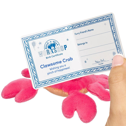 Build-A-Bear Mini Beans Clawsome Crab Stuffed Animal | BAB - US 2807