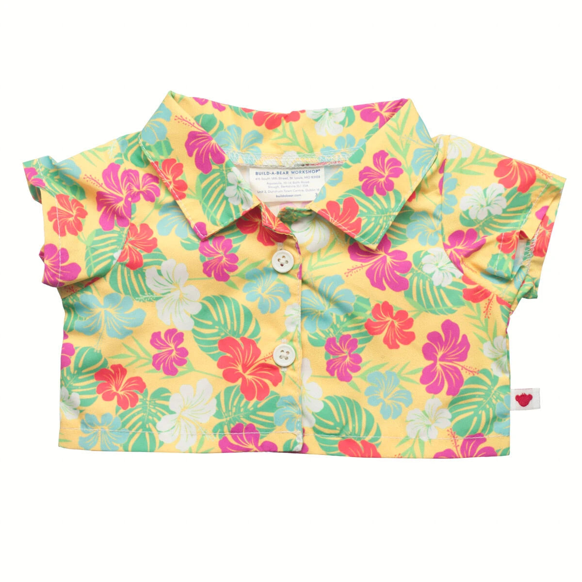 Tropical Flower Print Shirt | Build-A-Bear - US 9128