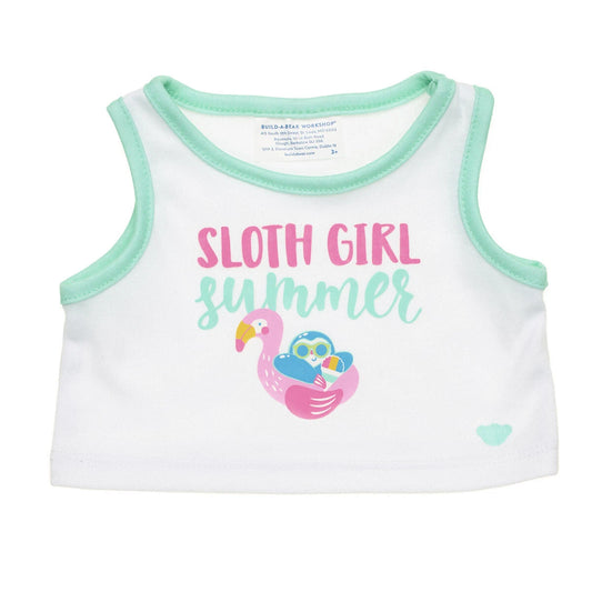 Sloth Girl Summer Tank for Plush Toys | Build-A-Bear® - US 8830