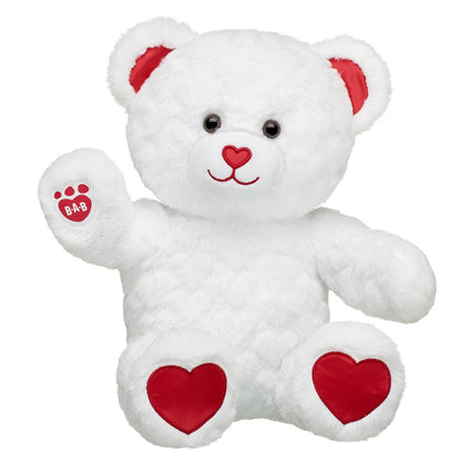 Online Exclusive Embossed Hearts Teddy Bear | Build-A-Bear® - US 6560