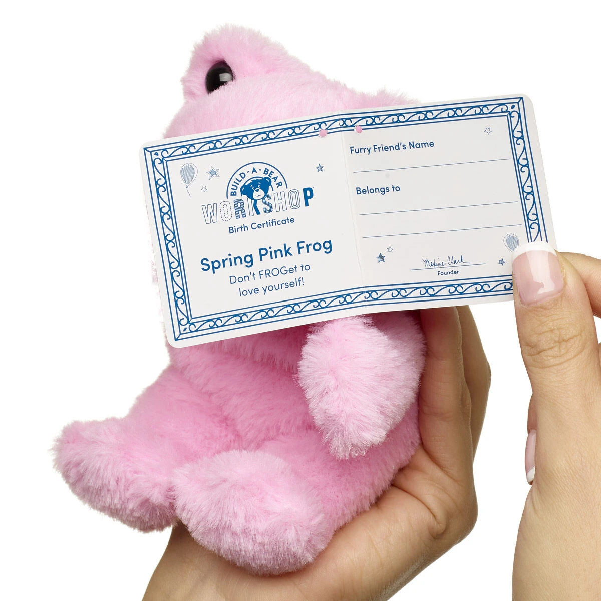 Mini Beans Spring Pink Frog Stuffed Animal | Build-A-Bear® - US 3688