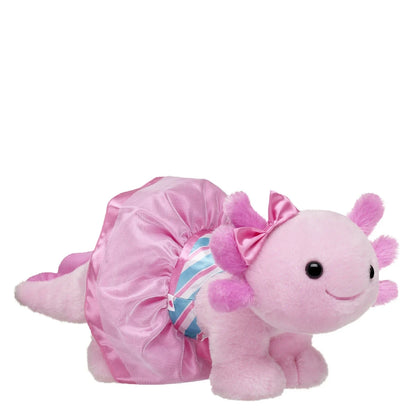Pink Axolotl Soft Toy with Peppermint Dress | Build-A-Bear - US 8242