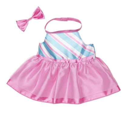 Pink Axolotl Soft Toy with Peppermint Dress | Build-A-Bear - US 8242