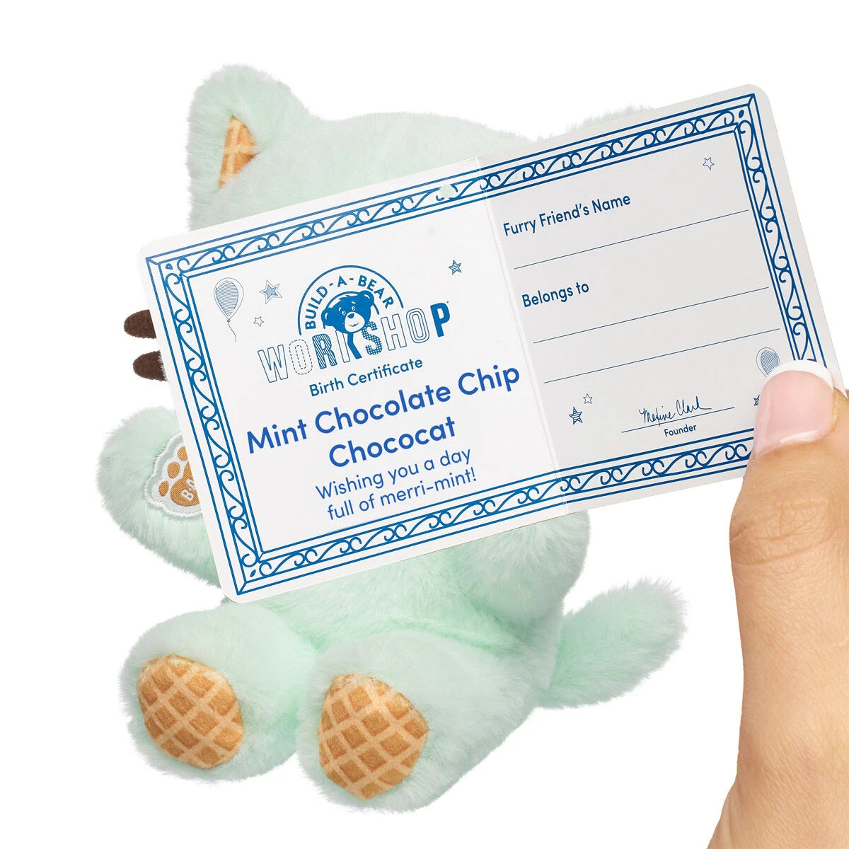 Build-A-Bear Mini Beans Mint Chocolate Chip Chococat | Build-A-Bear - US 9977