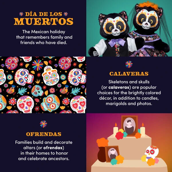 Día de los Muertos Cat Stuffed Animal | Build-A-Bear® - US 3321