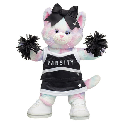 Online-Only Pastel Swirl Kitty Black Cheer Uniform Set | Build-A-Bear® - US 1026