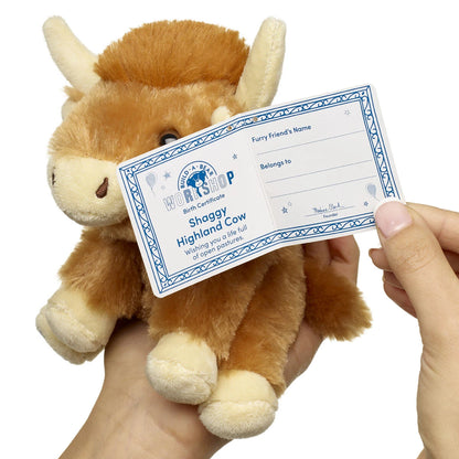 Mini Beans Shaggy Highland Cow Stuffed Animal | Build-A-Bear - US 1887