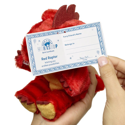 Mini Beans Red Raptor Plush Toy | Build-A-Bear® - US 8510