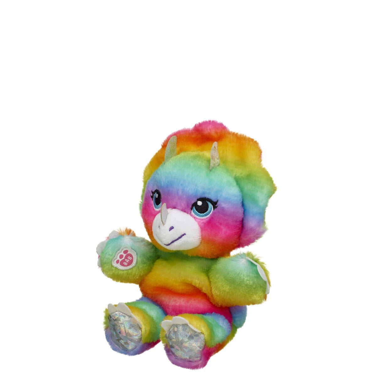 Mini Beans Rainbow Triceratops Plush Toy | Build-A-Bear® - US 5736