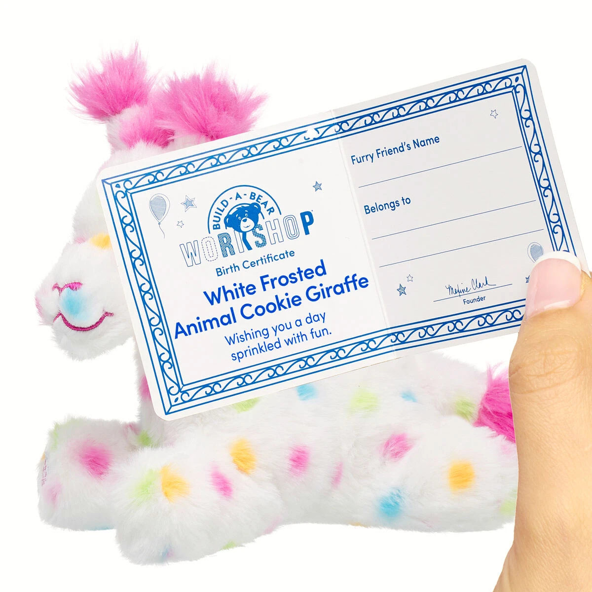 Build-A-Bear Mini Beans White Frosted Animal Cookie | BAB - US 2446