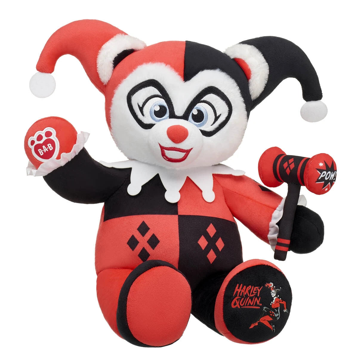 Online Exclusive Classic Harley Quinn™ Teddy Bear | Build-A-Bear® - US 6859