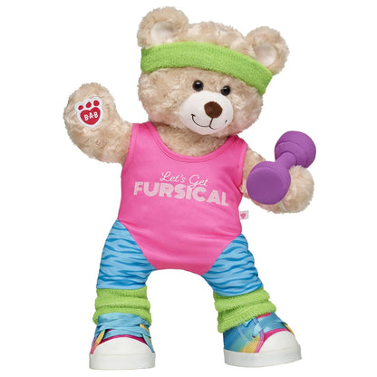 Happy Hugs Teddy Bear '80s Exercise Gift Set | Build-A-Bear® - US 3901