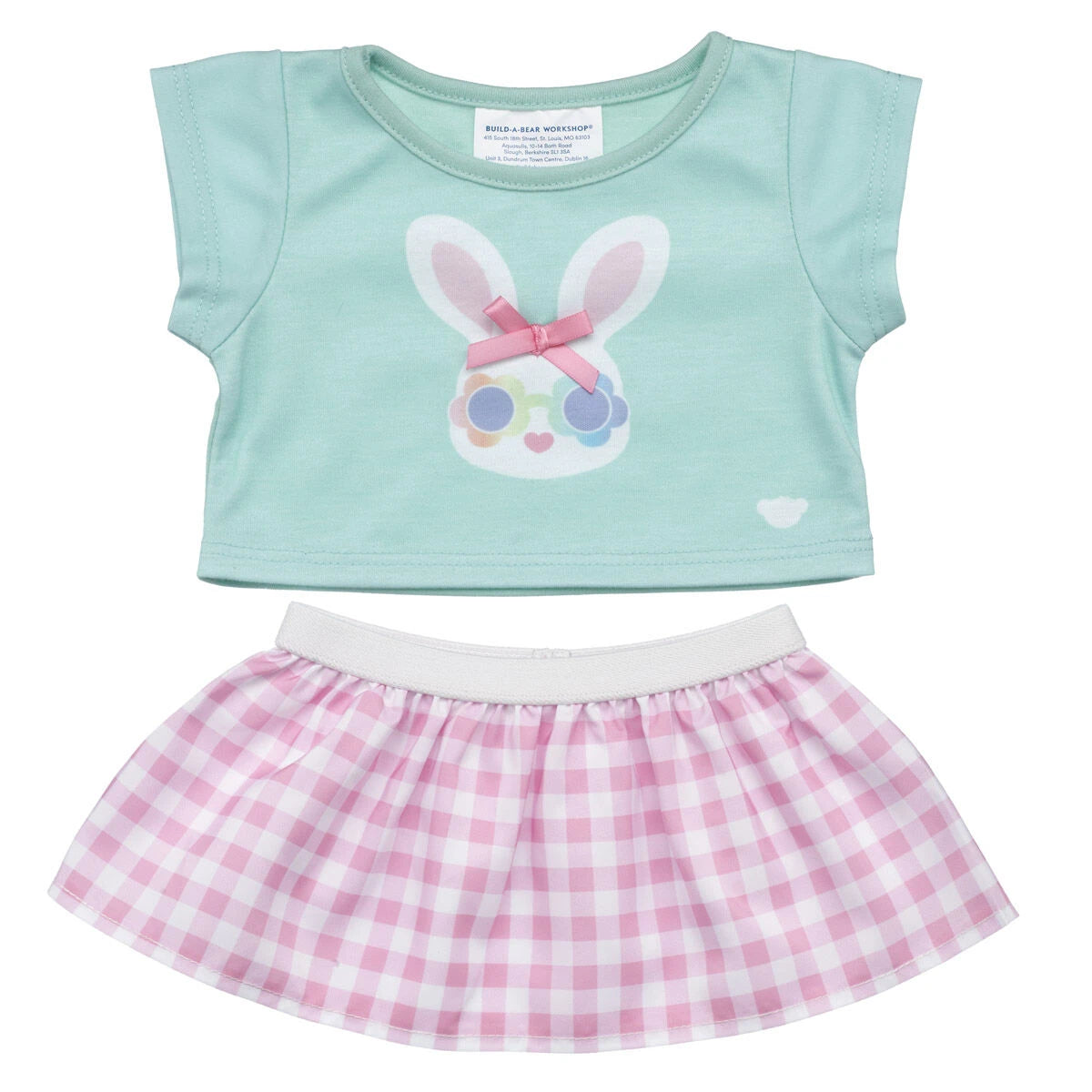 Gingham Bunny Easter Outfit 2 pc. | Build-A-Bear - US 1737
