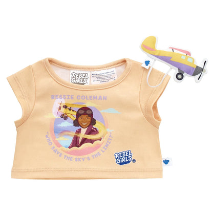 Rebel Girls Bessie Coleman T-Shirt | Shop at Build-A-Bear® - US 4665