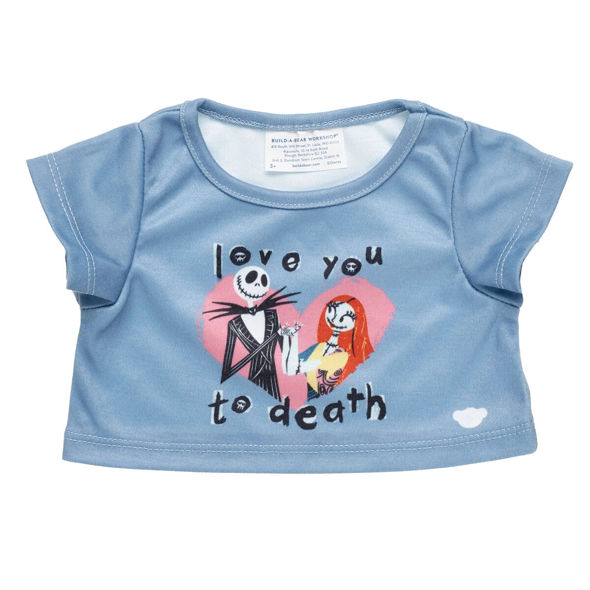 Nightmare Before Christmas Valentine's Tee for Plush Toys | Build-A-Bear® - US 6396